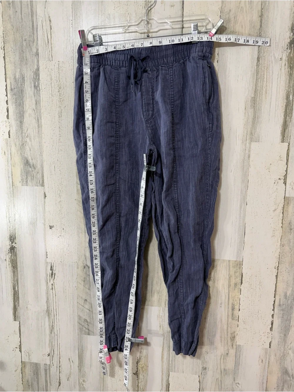 Athleta Navy Blue Drawstring Elastic Waist Jogger Pants - Picture 7 of 13